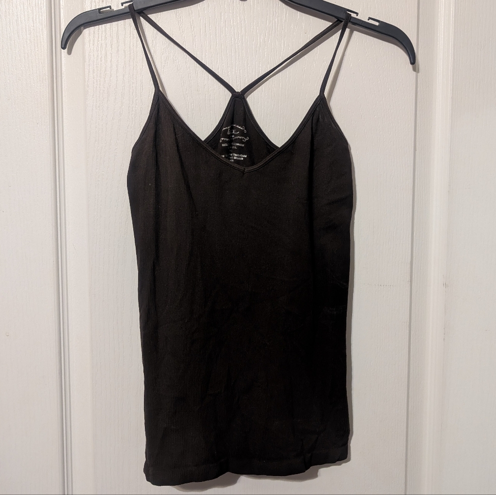 SALE Y2K Charlotte Russe Blu Chic Dark Brown Cami Tank Top Medium Large 2000's